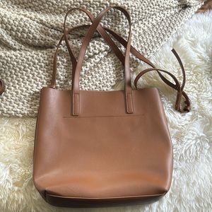 Henny + Lev Vegan Leather Brown Tote